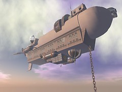 Airship in Giverny