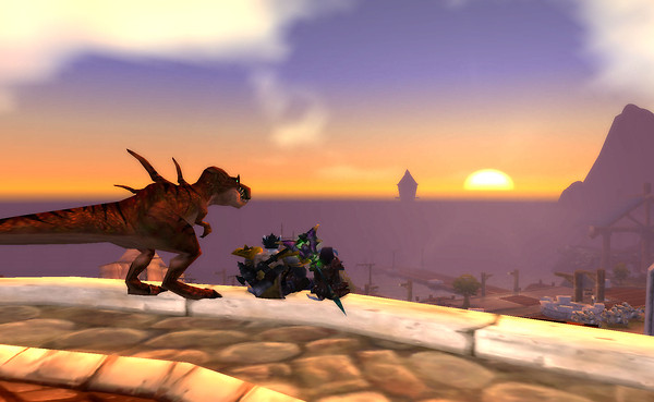 Sunset in Stormwind Harbor