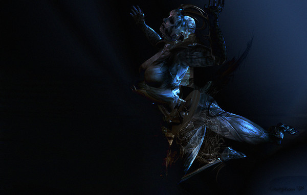 Alpha Auer Syncretia Sim WALLPAPPER blu by Cienega Soon