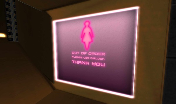 the ladies' restroom is having issues - Torley Olmstead