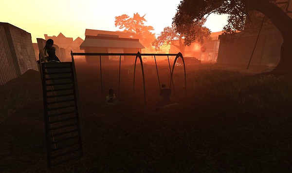 sun sets on the playground - Torley Olmstead