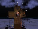 Tornado-Debris swirls around "The Roof is Gone" build. - Chimeracool Burner