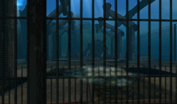 between the bars i see a robot and he looks kinda sad - Torley Linden