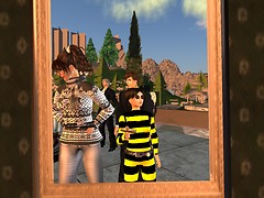 JenzZa Misfit and Chimera in Jenz's mirror at Tools Jam - Chimera Cosmos