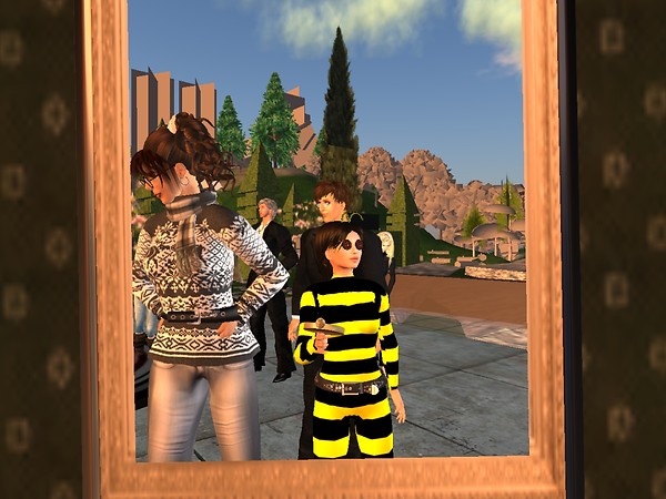 JenzZa Misfit and Chimera in Jenz's mirror at Tools Jam - Chimera Cosmos