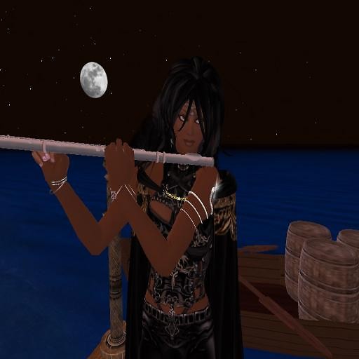 Izi flute by moonlight