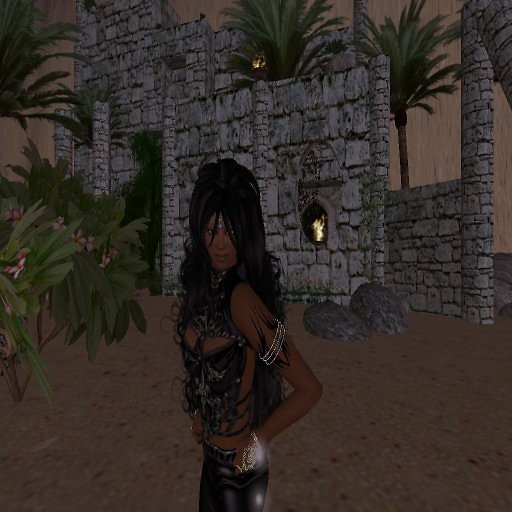 Izi at temple