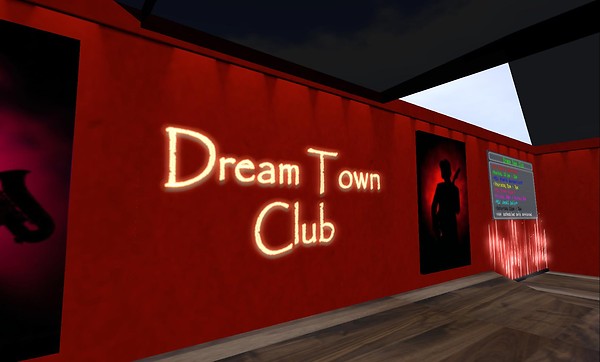 dream town club in virtual world of second life