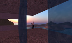 OpenSim - sunset at my daughter's house