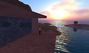 OpenSim - sunset at my daughter's house