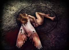 Chained here
