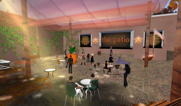 the patio in second life
