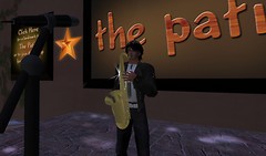 seba sideways at the patio in second life