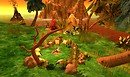 cozy gathering place with cushions windchimes butterfly seat stumps - Torley Linden