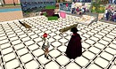 watching the color wall repeatedly fall and change with artist 
 Lilli Diker - Torley Linden