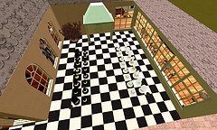 it's that giant chessboard from the show! - Torley Linden