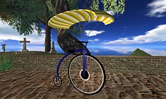 be seeing you... on a penny farthing - Torley Linden