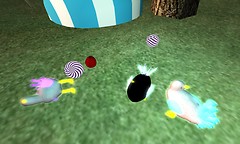 poor glowing chickens - Torley Linden