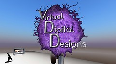 virtual digital designs logo in second life