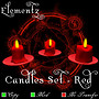 Elementz Candles - Red -