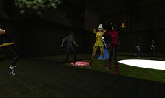 party at drain club in virtual world second life
