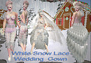 whithe Snow Lace wedding gown_sing 02
