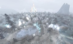 castle through the clouds and fog - Torley Olmstead