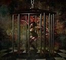 In a cage
