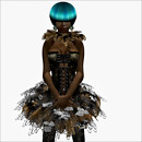Rusty color of crows nest hanger by deviant girls