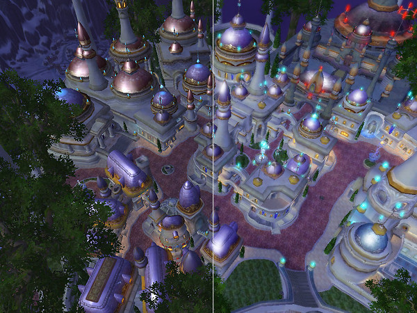 City of Lights before and after