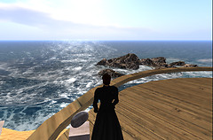 By the ocean....