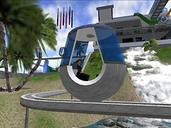 Chimera rides the tour vehicle at DOE - Chimera Cosmos
