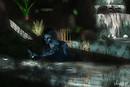 Na'vi Playing with Water