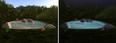 Glowing Reflecting pool