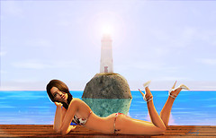 sun bathing