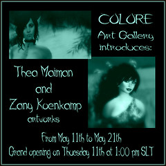 Thea and Zany exhibit