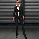 GC White Dress Shirt x Black Suit