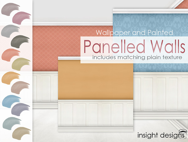 Panelled walls - wallpaper, paint, patterns