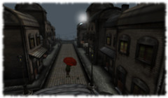 umbrella at night