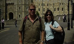 Me and friend visiting London