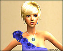 Valerie in evening gown..
