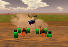 2nd Russian Battery fires at the light brigade