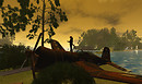 Meerkat explores the plane wreck at SUNDOWN