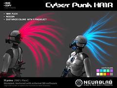 [NeurolaB Inc.] Cyber punk hair_ v1.0_vendor