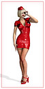 Red Latex Pinup