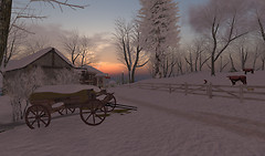Fading sun, Winter sky