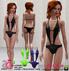 Bodyglitter swim