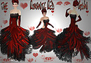 The romantic red gown sexy dep plung back_012