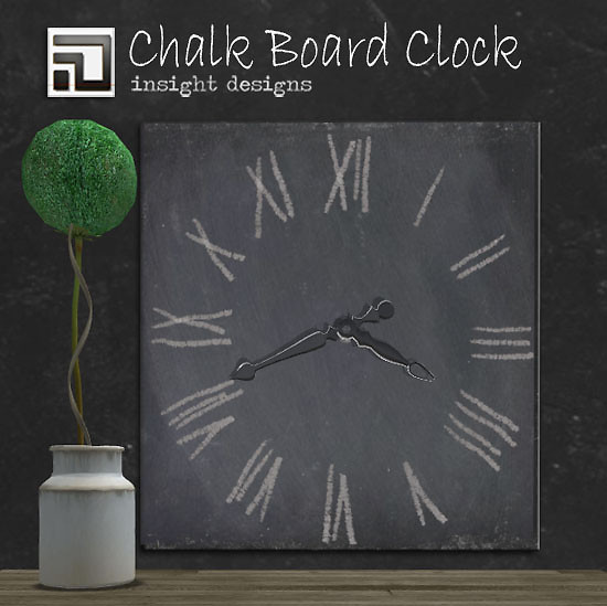 free gift Working Chalk Board clock