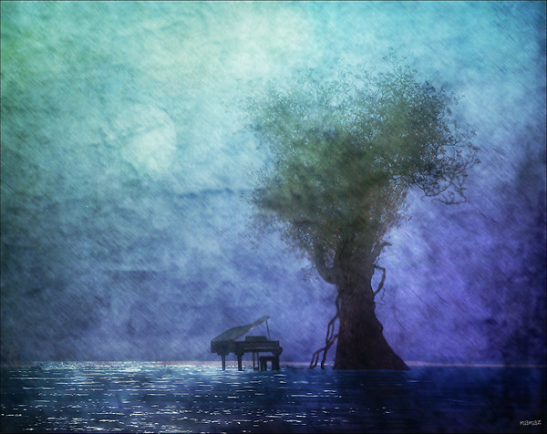 beneath the pale moonlight